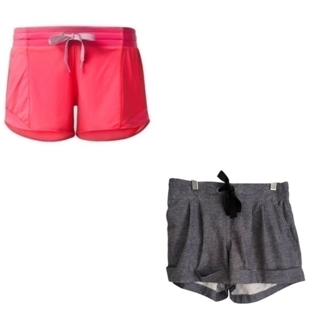 Bundle Lululemon Shorts Pink and Gray Shorts